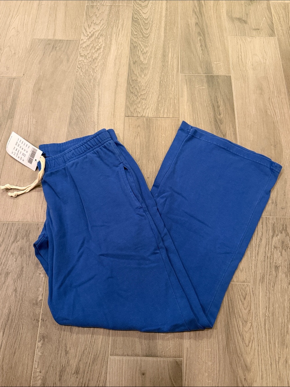NWT Brandy Melville Woman’s Blue Wide Leg Sweatpants Size O/S